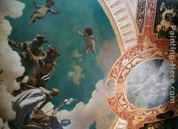 Hans Makart Hermesvilla ceiling paintings